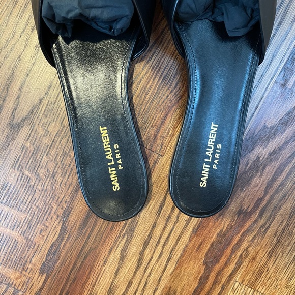 SOLD Saint Laurent Power Knot Slides 41.5 - Picture 2 of 11